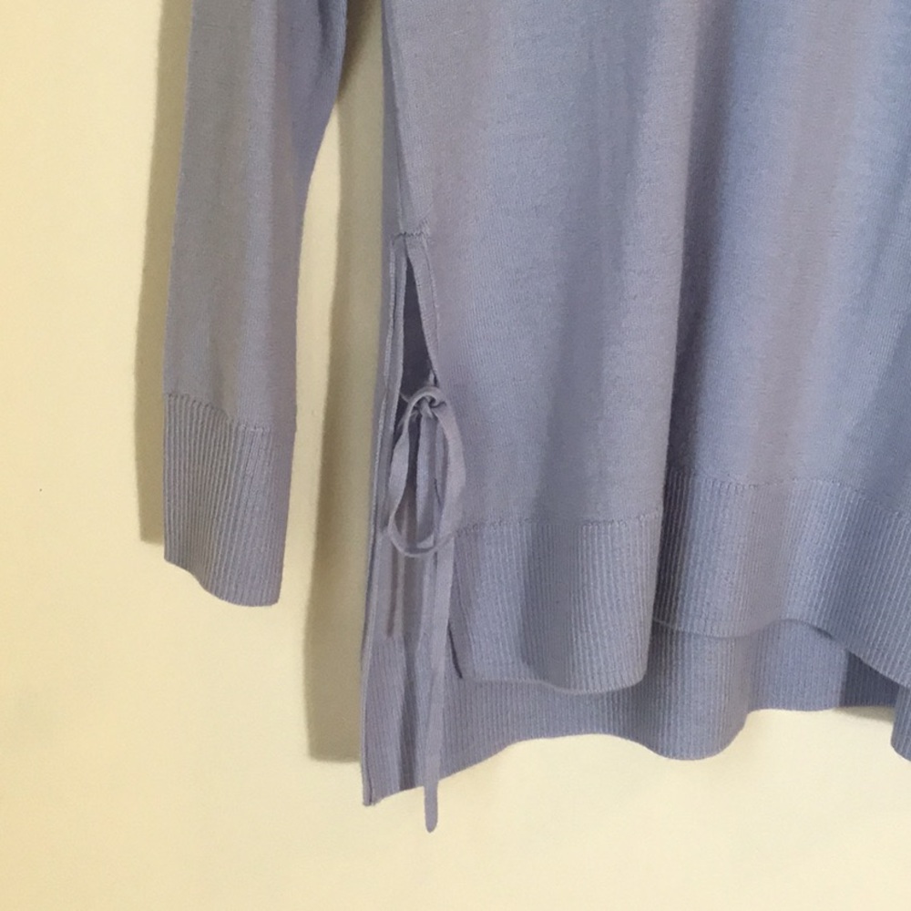 J. Crew Merino Wool Side Slit‎ Tie Crew Neck Sweater - Picture 9 of 9